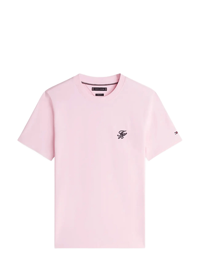 Tommy Hilfiger - SCRIPT MONOGRAM SWIMSHOP TEE - kortærmede t-shirts - classic pink - 1