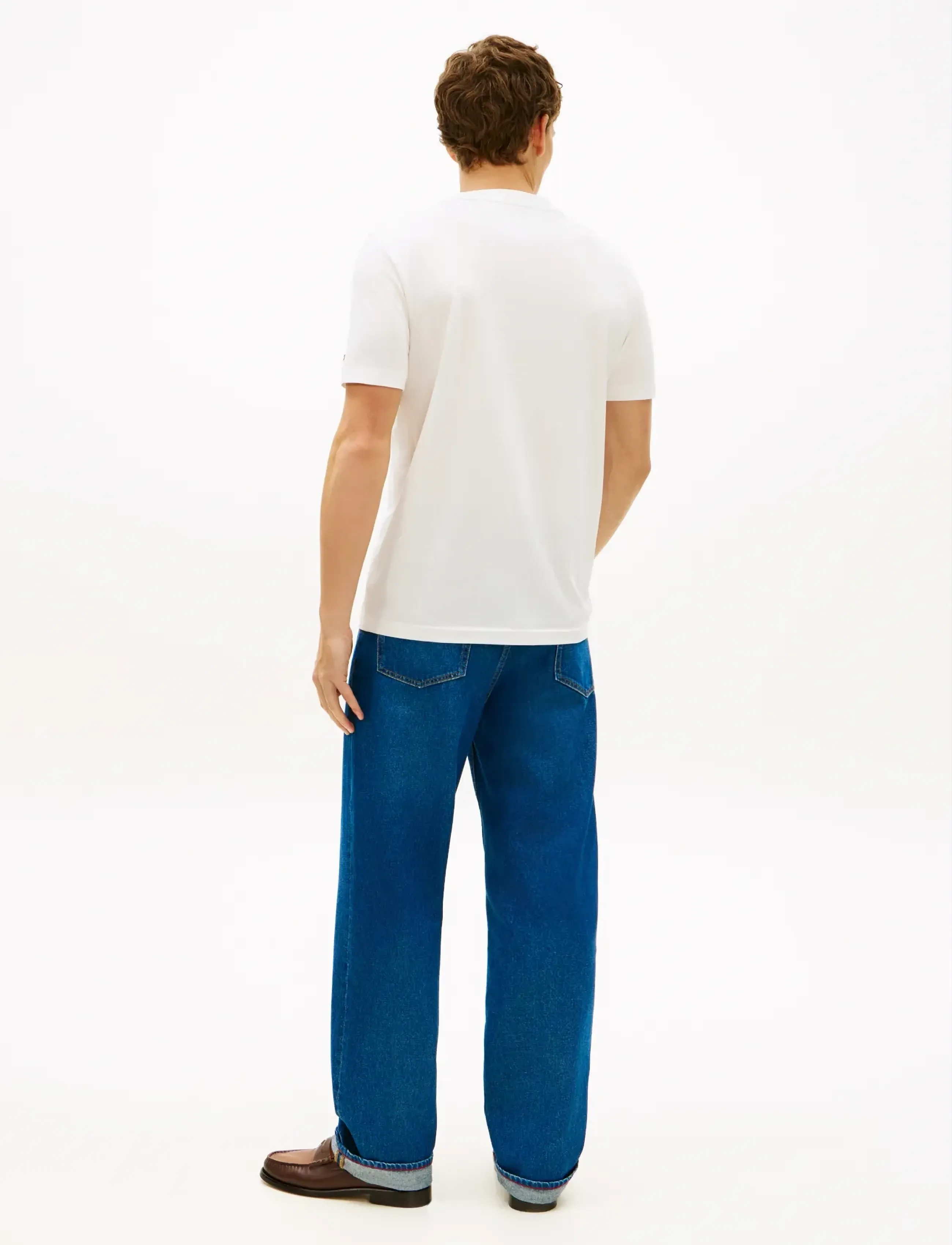 Tommy Hilfiger - SCRIPT MONOGRAM SWIMSHOP TEE - kortærmede t-shirts - ecru - 2