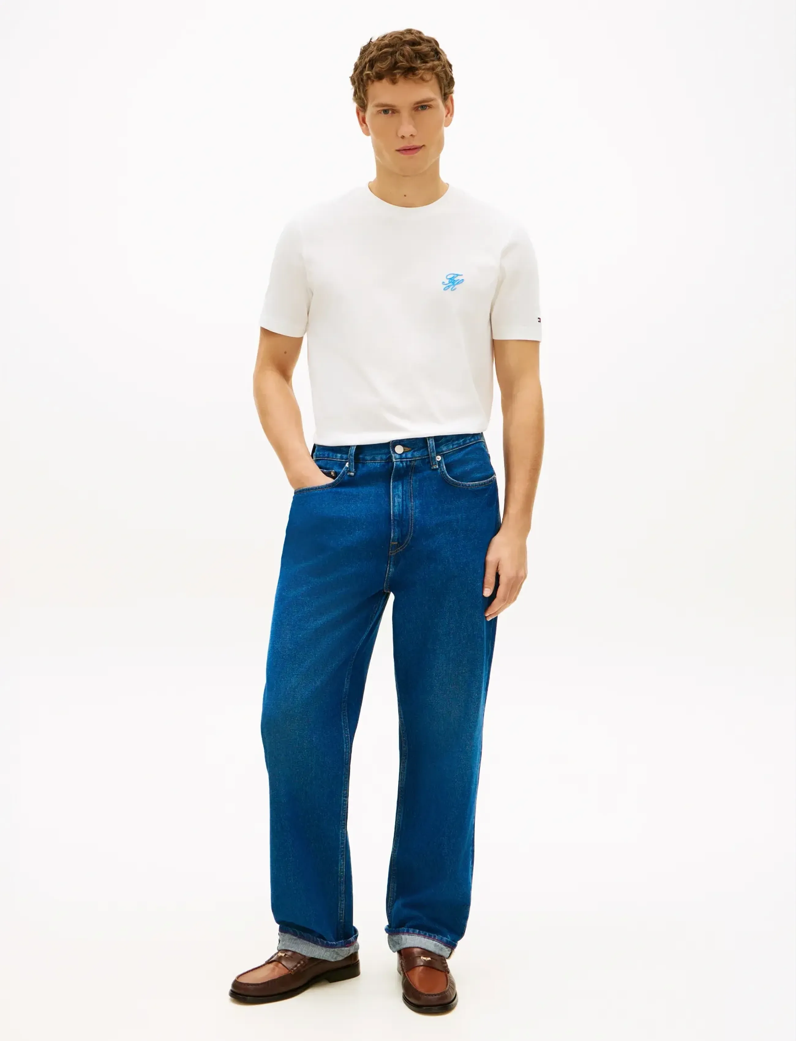 Tommy Hilfiger - SCRIPT MONOGRAM SWIMSHOP TEE - kurzärmelige - ecru - 3