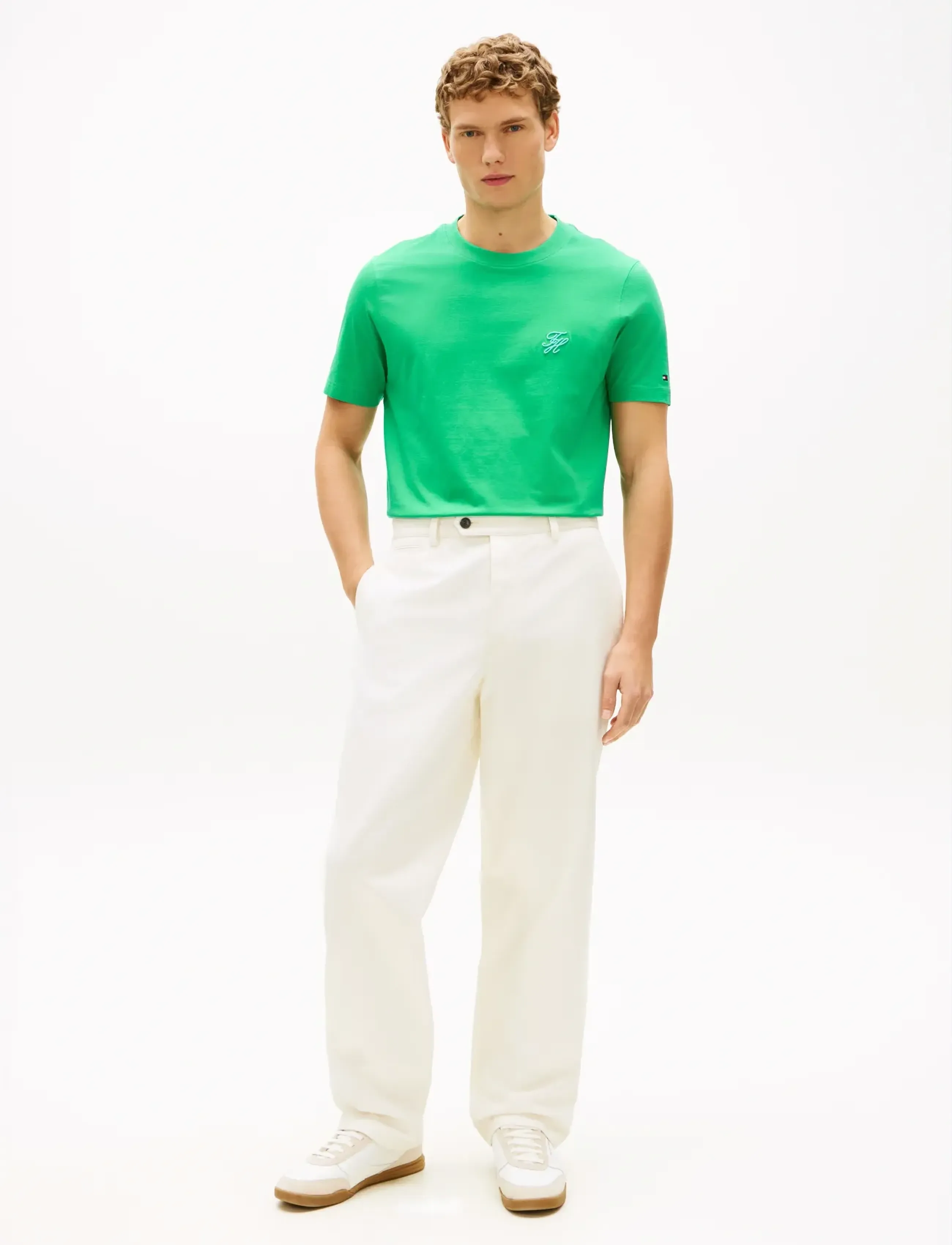 Tommy Hilfiger - SCRIPT MONOGRAM SWIMSHOP TEE - kurzärmelige - jade wink - 3