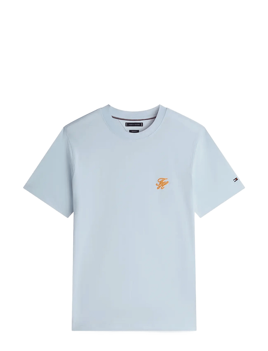 Tommy Hilfiger - SCRIPT MONOGRAM SWIMSHOP TEE - kortärmade t-shirts - keepsake blue - 1