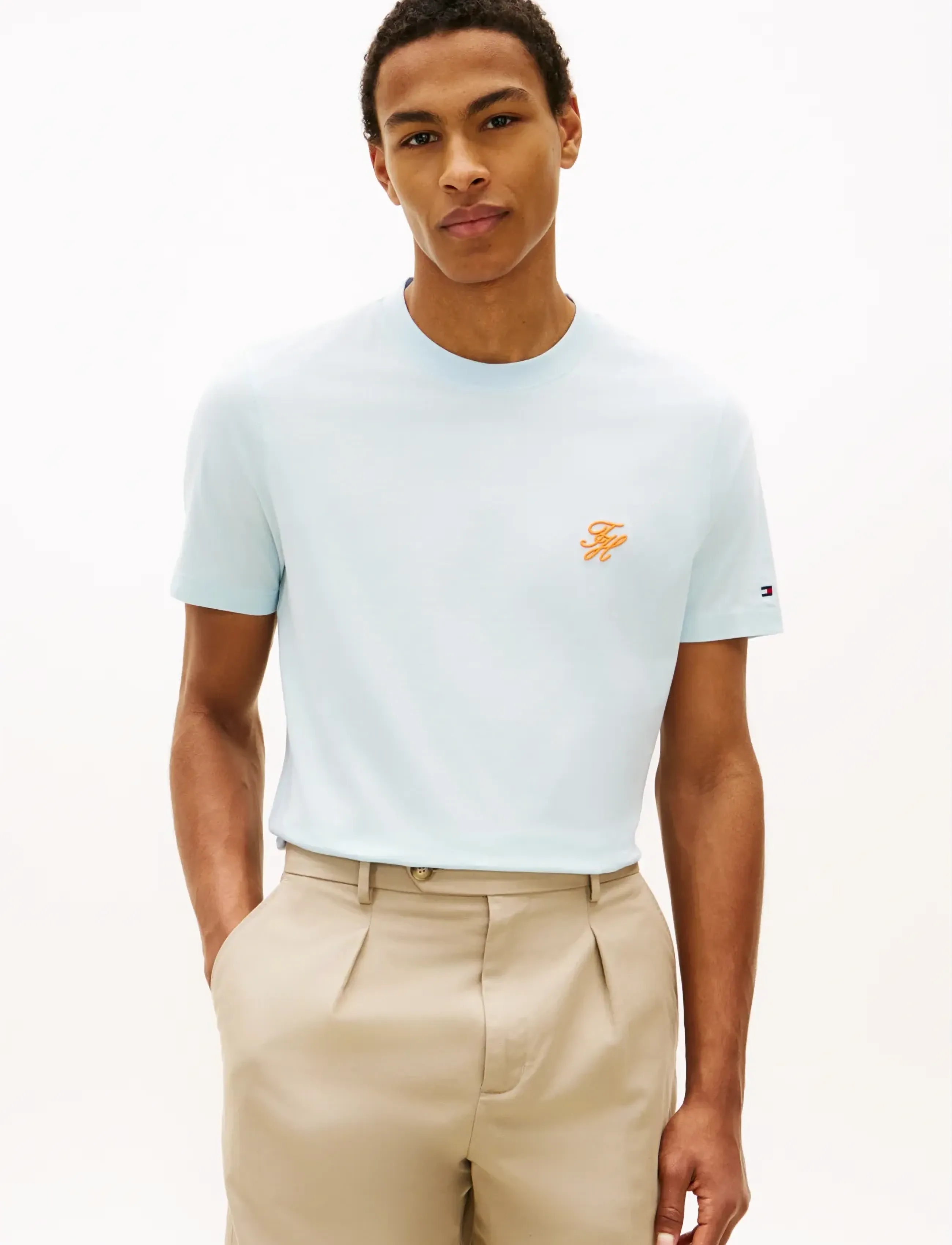 Tommy Hilfiger SCRIPT MONOGRAM SWIMSHOP TEE - Kurzärmelig - KEEPSAKE BLUE / blue