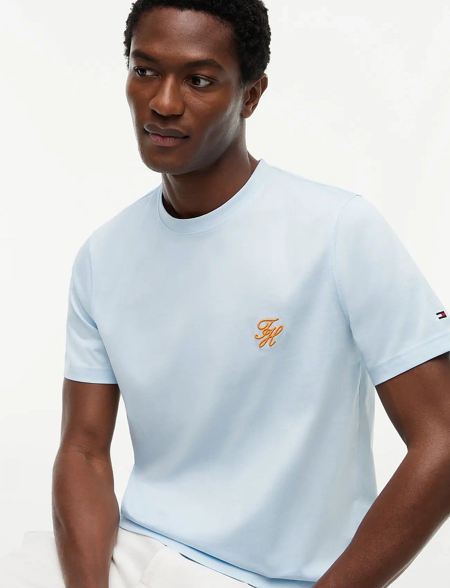 Tommy Hilfiger - SCRIPT MONOGRAM SWIMSHOP TEE - kortärmade t-shirts - keepsake blue - 3