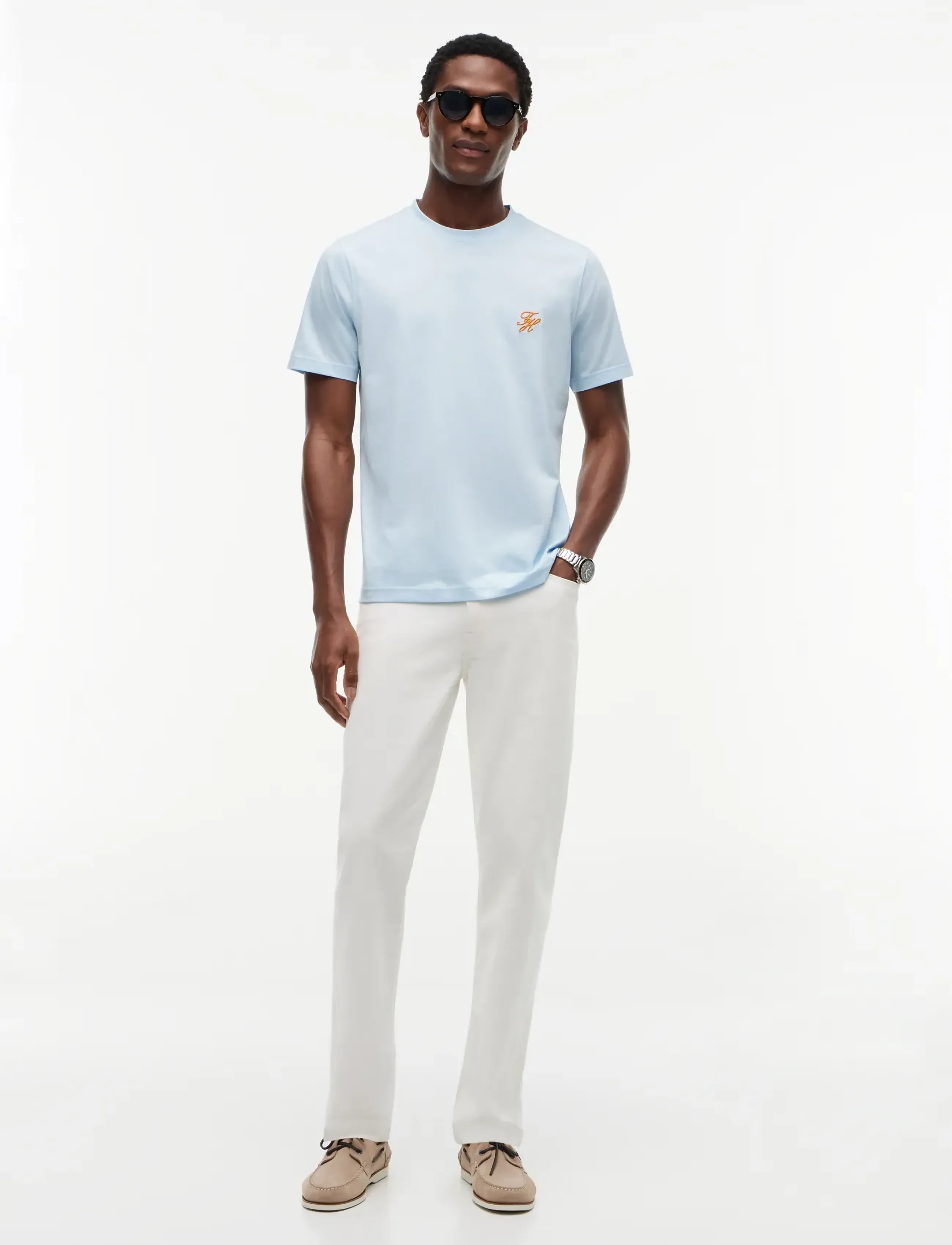 Tommy Hilfiger - SCRIPT MONOGRAM SWIMSHOP TEE - kortärmade t-shirts - keepsake blue - 4