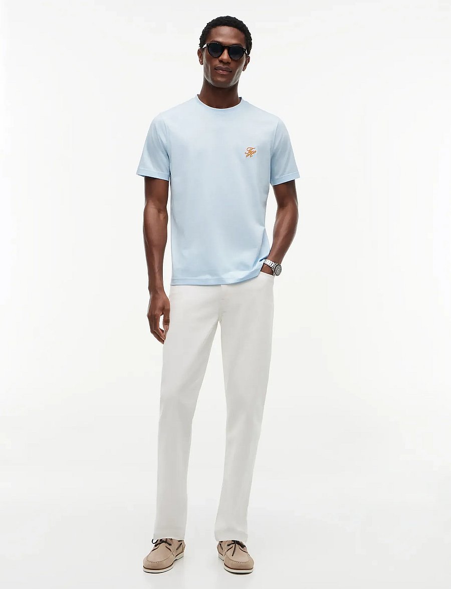 Tommy Hilfiger - SCRIPT MONOGRAM SWIMSHOP TEE - kortärmade t-shirts - keepsake blue - 4