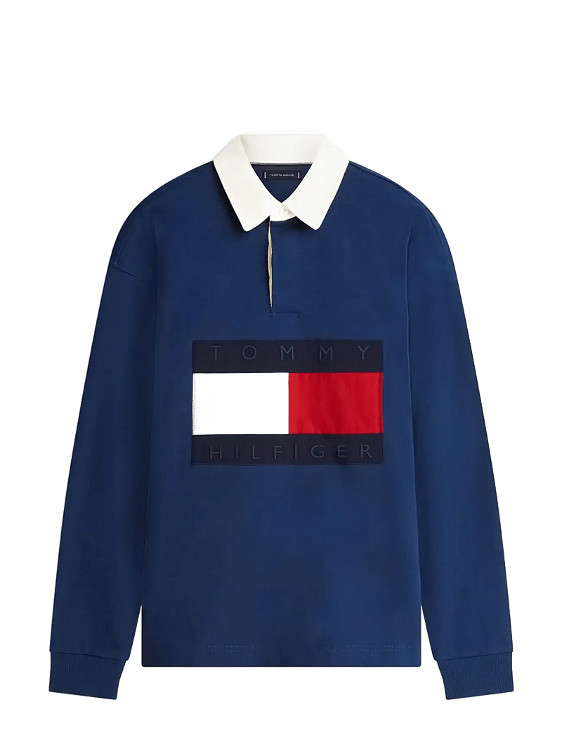 Tommy Hilfiger - FLAG RUGBY - langärmelig - carbon navy - 1