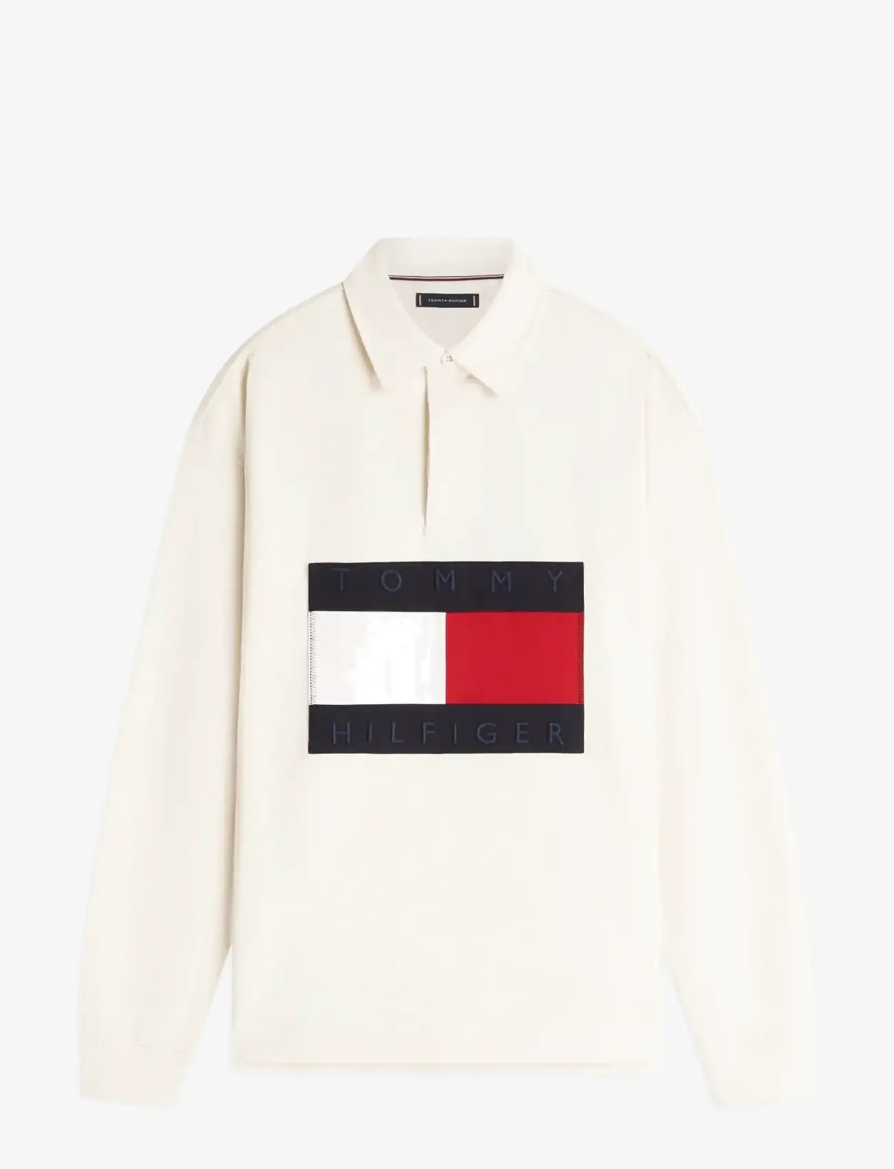 Tommy Hilfiger - FLAG RUGBY - long-sleeved polos - ivory petal - 1