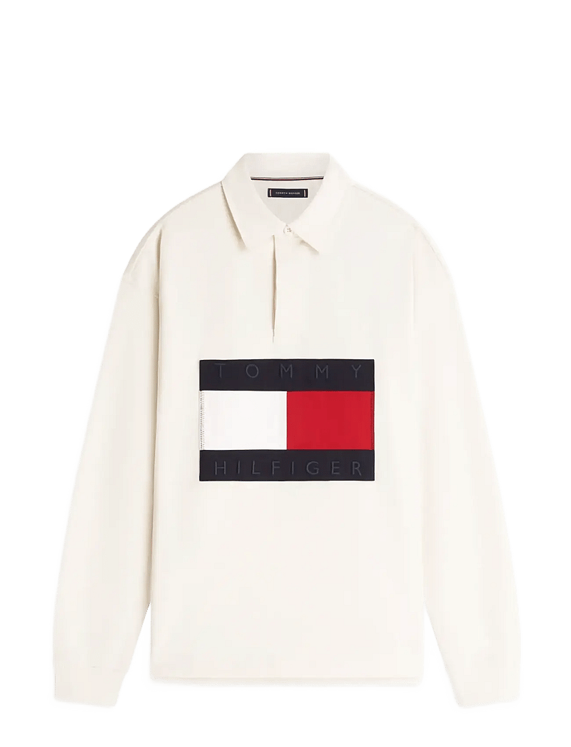 Tommy Hilfiger - FLAG RUGBY - long-sleeved polos - ivory petal - 1