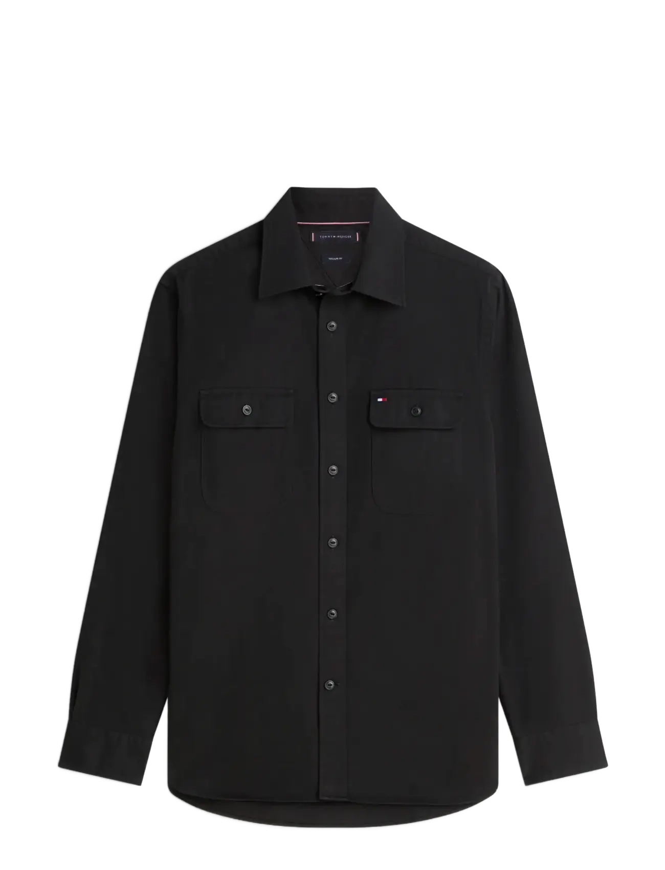 Tommy Hilfiger OVERSHIRT TWILL RF - Pealissärgid - BLACK / black