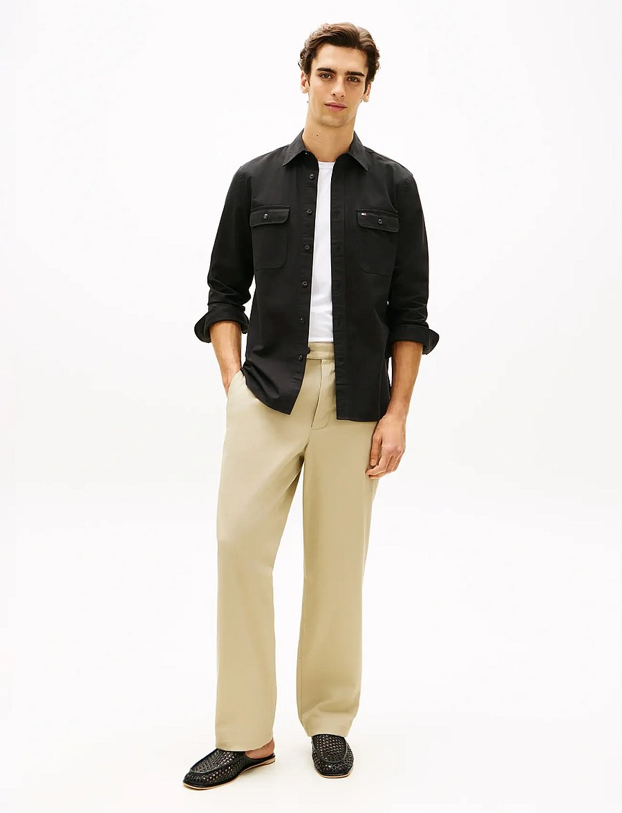Tommy Hilfiger - OVERSHIRT TWILL RF - Überhemden - black - 3