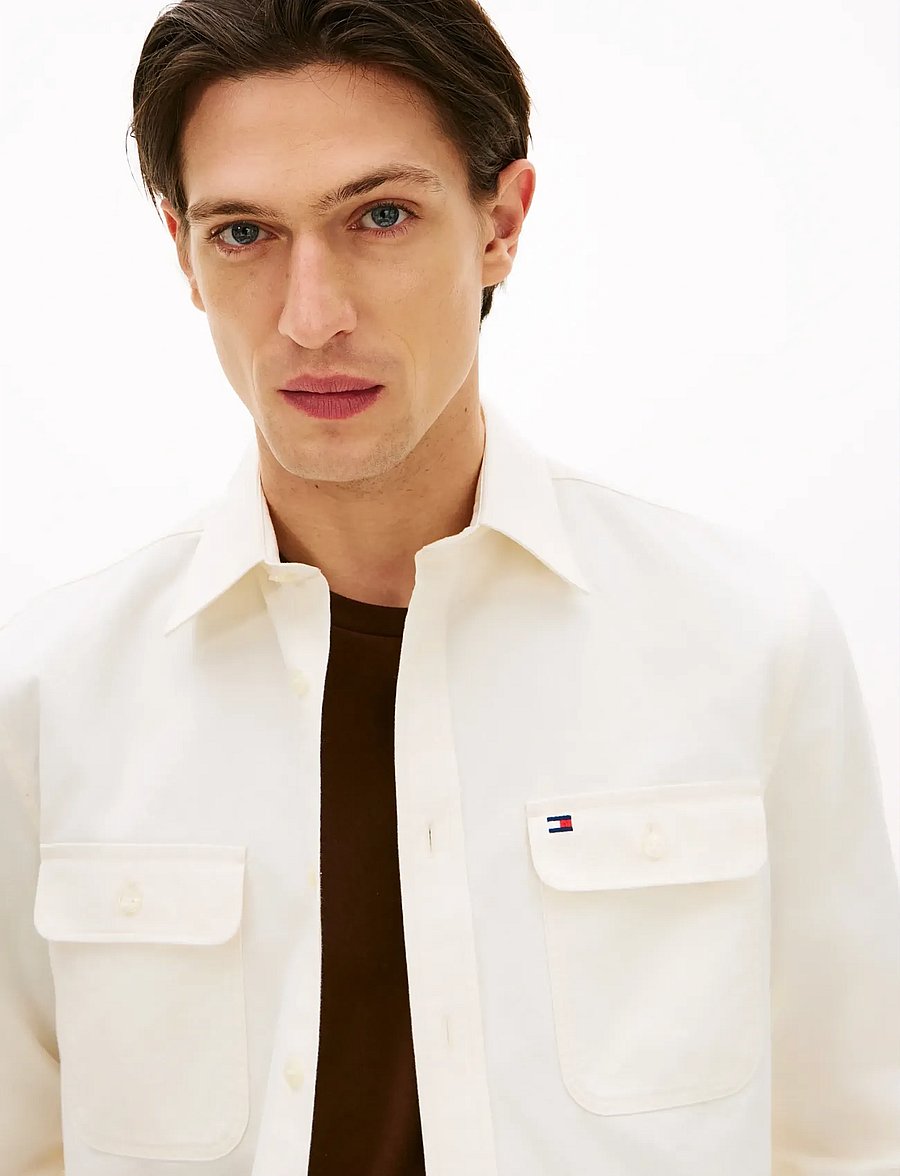 Tommy Hilfiger - OVERSHIRT TWILL RF - osta olukorra järgi - ivory petal - 4