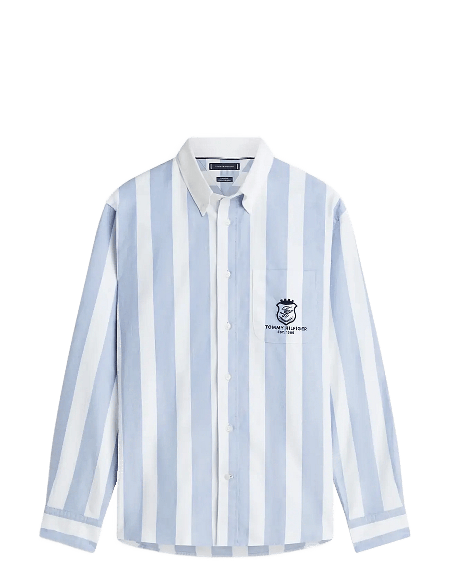 Tommy Hilfiger - CLUB PREP OXF CLASSIC FIT SHIRT - stribede skjorter - shirt blue stripe - 1