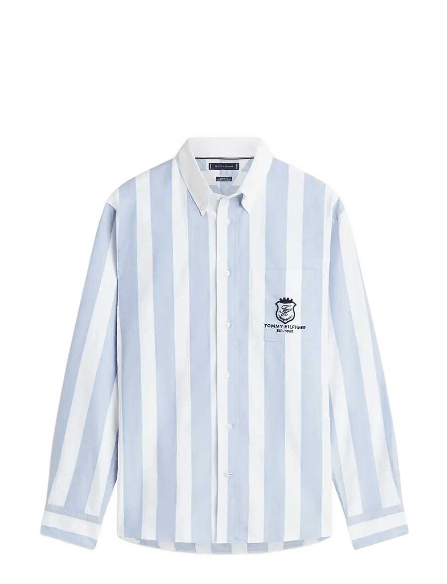 Tommy Hilfiger - CLUB PREP OXF CLASSIC FIT SHIRT - stribede skjorter - shirt blue stripe - 1