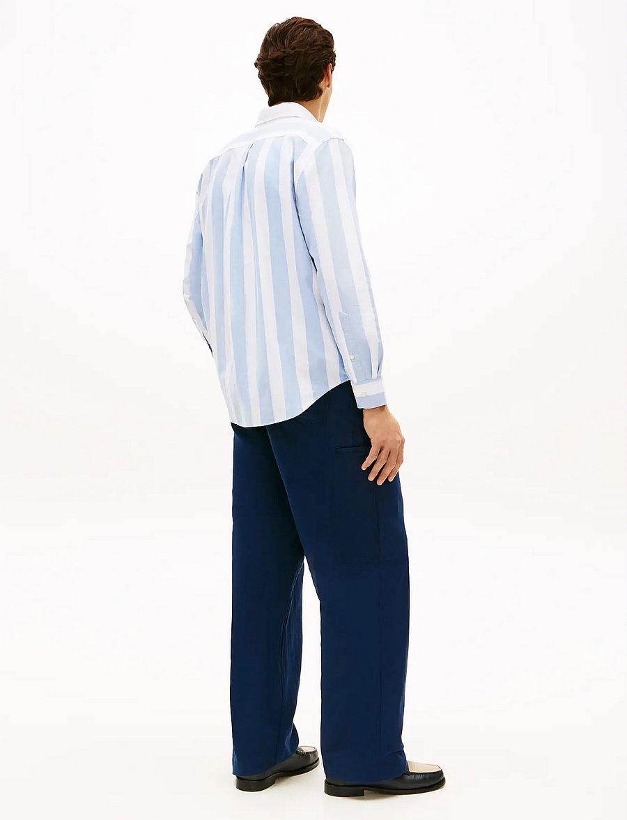 Tommy Hilfiger - CLUB PREP OXF CLASSIC FIT SHIRT - stribede skjorter - shirt blue stripe - 2