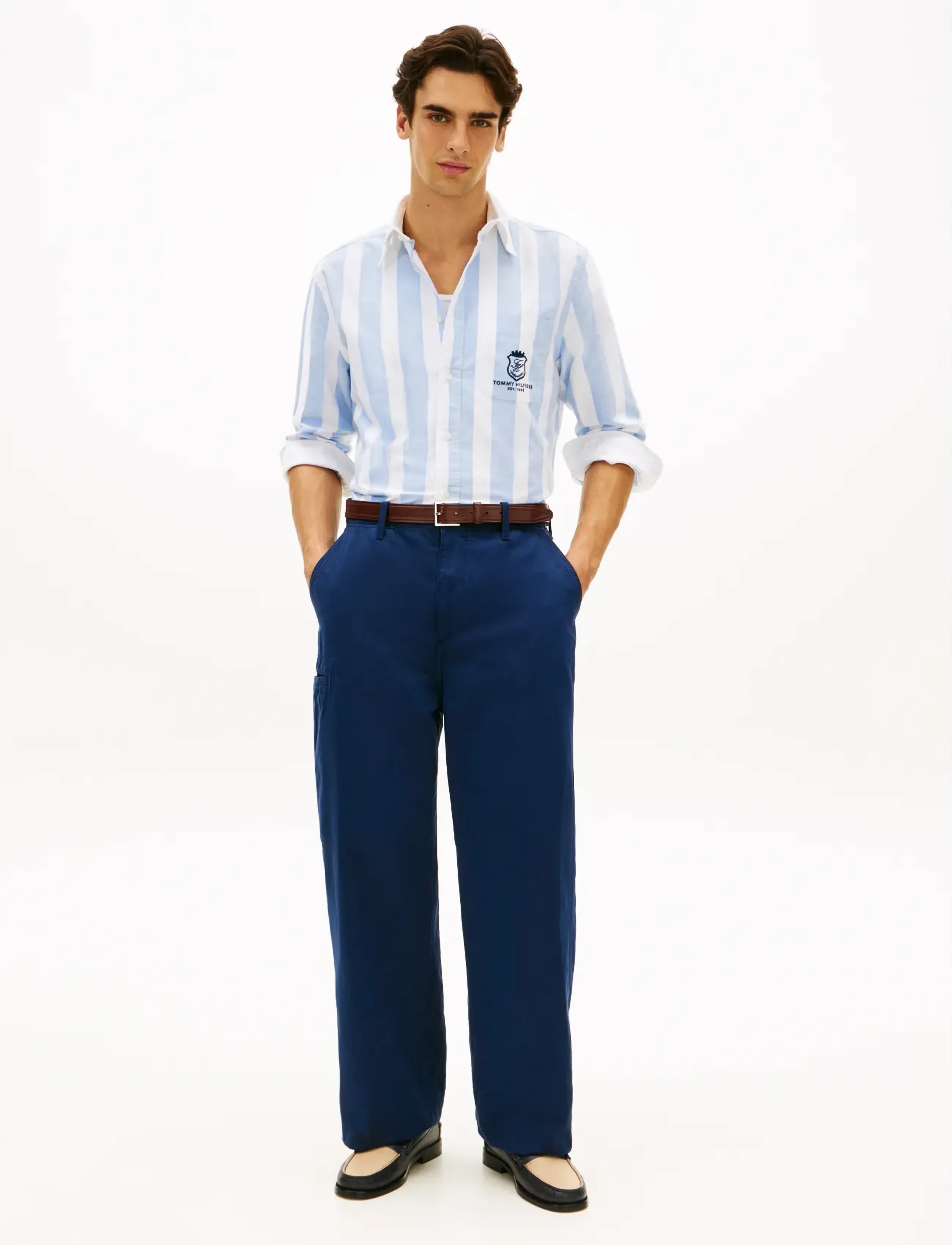 Tommy Hilfiger - CLUB PREP OXF CLASSIC FIT SHIRT - stribede skjorter - shirt blue   stripe - 3