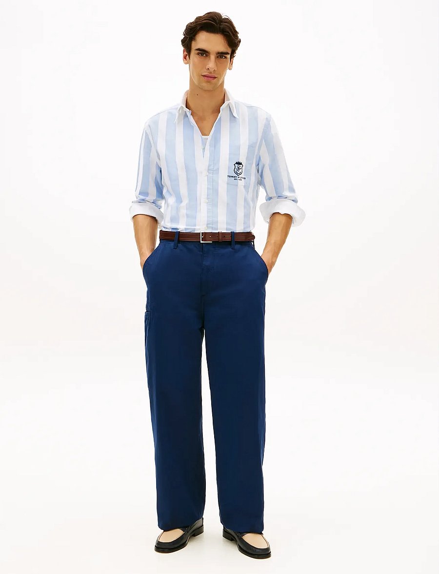 Tommy Hilfiger - CLUB PREP OXF CLASSIC FIT SHIRT - stribede skjorter - shirt blue stripe - 3