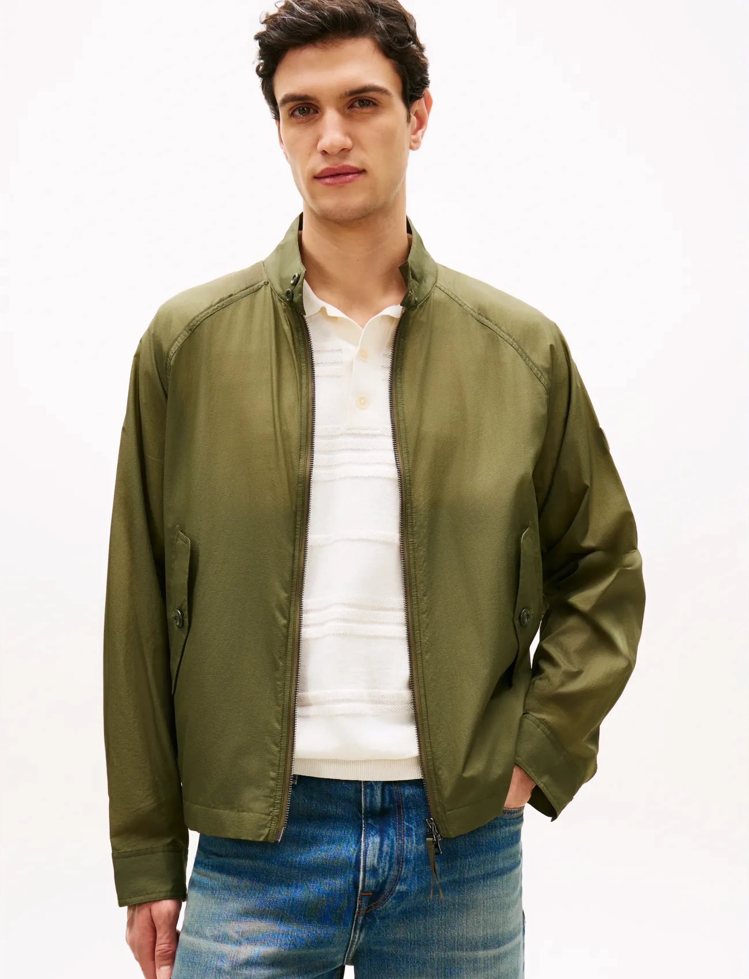 Tommy Hilfiger Extra Lw Harrington, Mænd, Harrington Jakke, Kakigrøn, Str: XXL