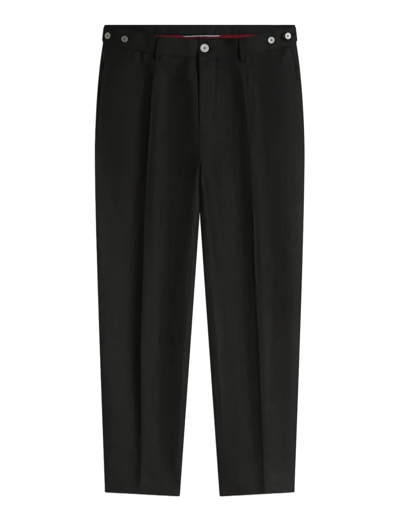 Tommy Hilfiger DC LINEN PANTS - Tommy Hilfiger - BLACK / black