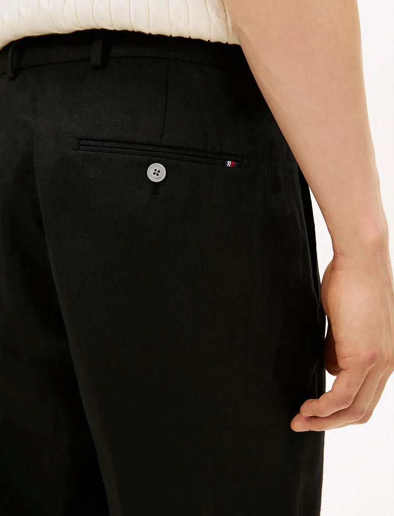 Tommy Hilfiger - DC LINEN PANTS - lininės kelnės - black - 5