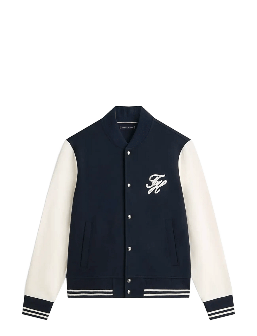 Tommy Hilfiger - SCRIPT COLORBLOCK BOMBER - kolledžijakid - desert sky - 1