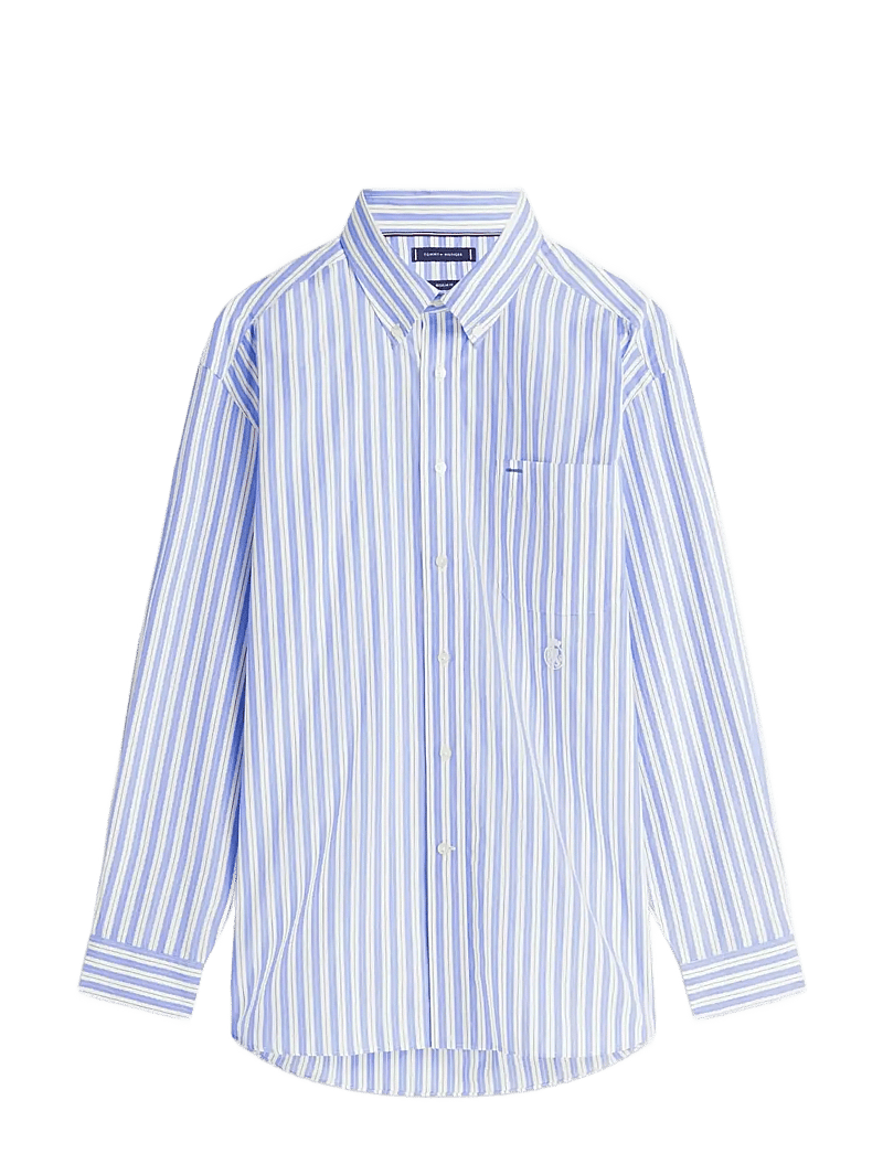 Tommy Hilfiger - CREST BEST LEVEL POP STP RLX FIT - gestreifte hemden - sweet blue stripe - 1