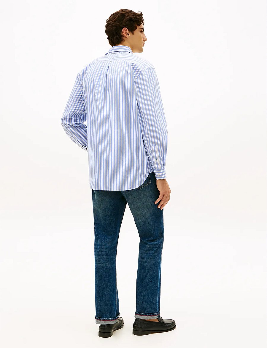 Tommy Hilfiger - CREST BEST LEVEL POP STP RLX FIT - gestreifte hemden - sweet blue stripe - 2