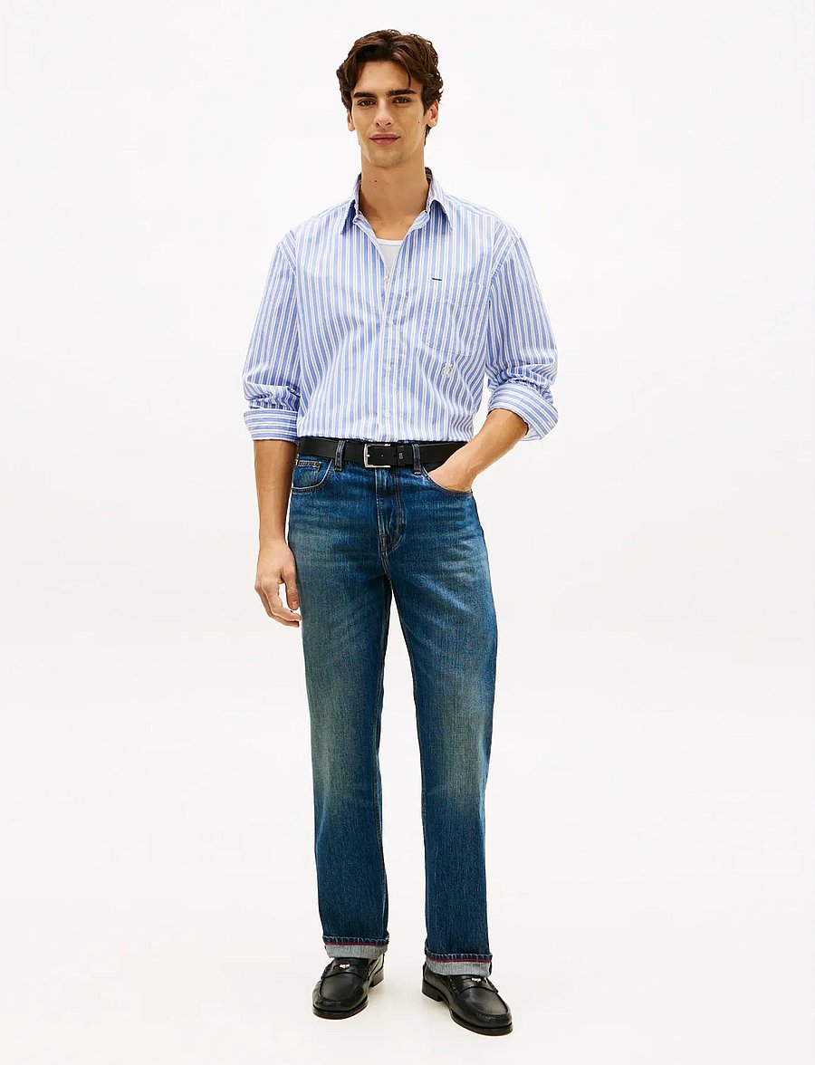 Tommy Hilfiger - CREST BEST LEVEL POP STP RLX FIT - gestreifte hemden - sweet blue stripe - 3