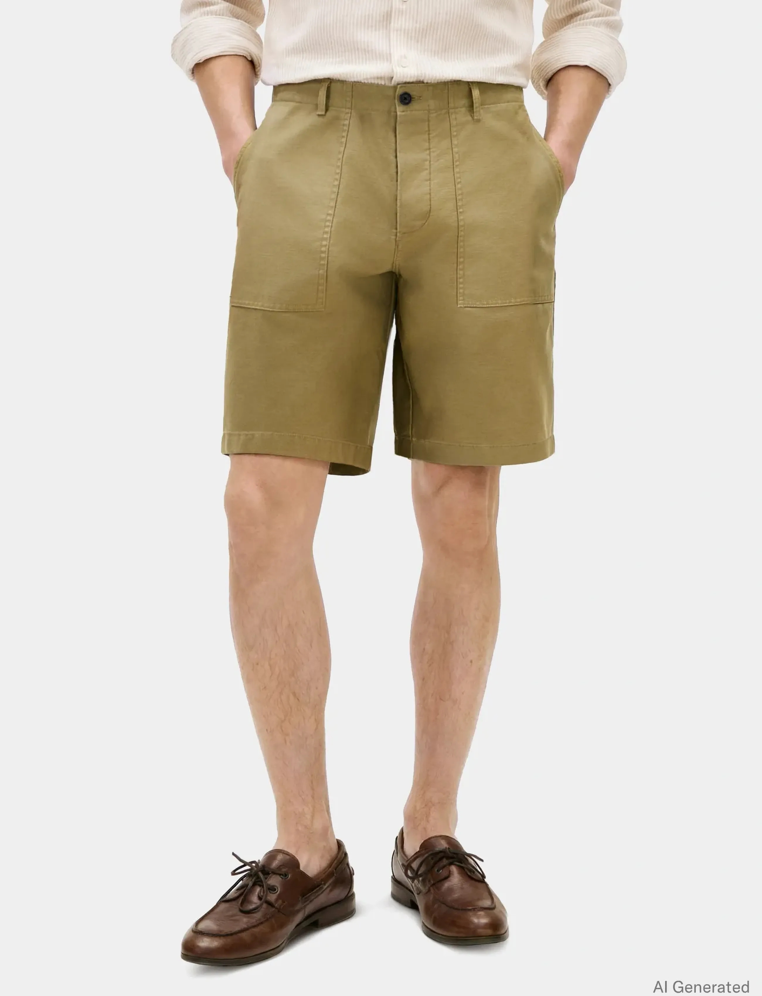 Tommy Hilfiger RIVER 10 INC FATIGUE PIECE DYED - Tøj - WOODRIDGE / khaki/green