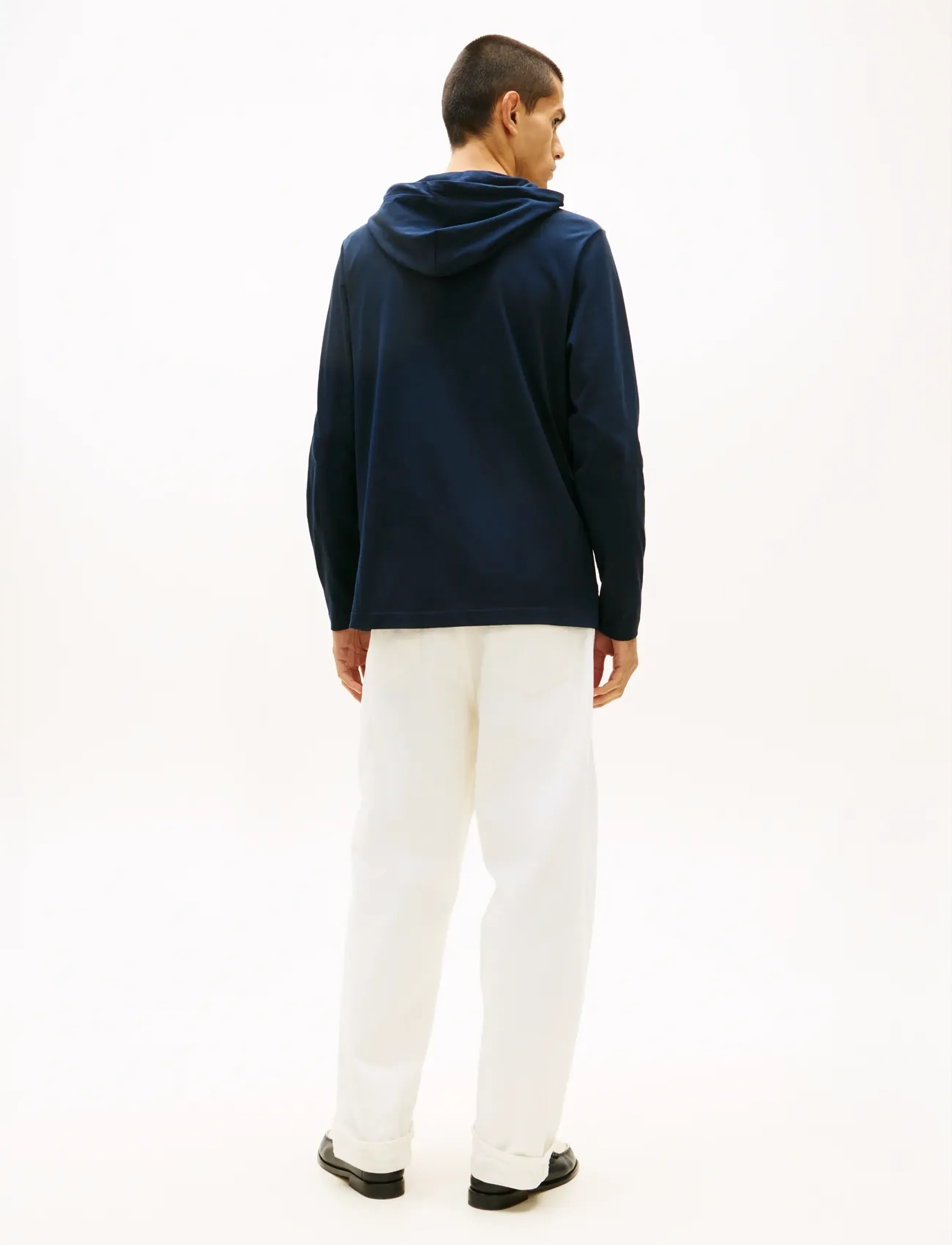 Tommy Hilfiger - NEW HOODED LS TEE - hoodies - desert sky - 2