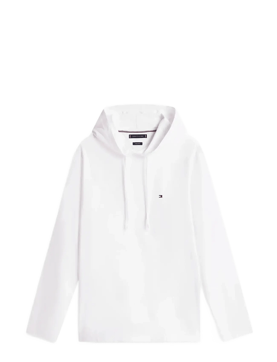 Tommy Hilfiger - NEW HOODED LS TEE - džemperi ar kapuci - white - 1