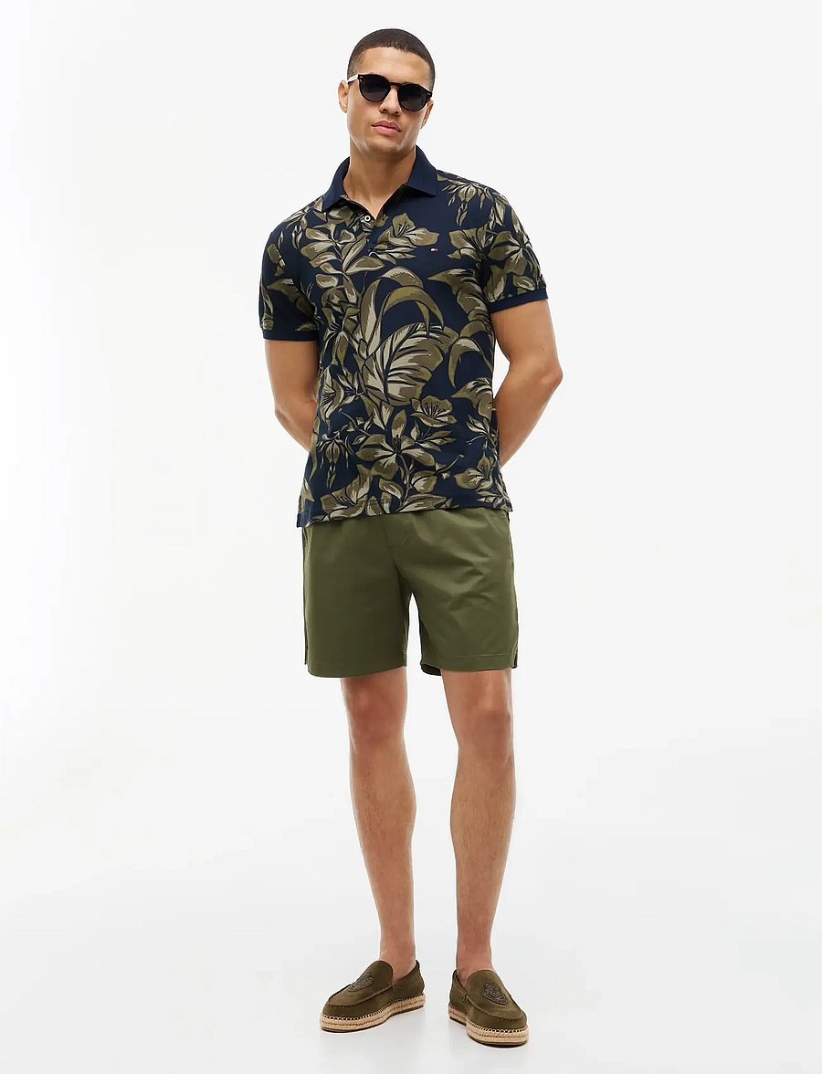 Tommy Hilfiger - FLORAL AOP REG POLO - kortærmede poloer - dark night navy utility sage - 3
