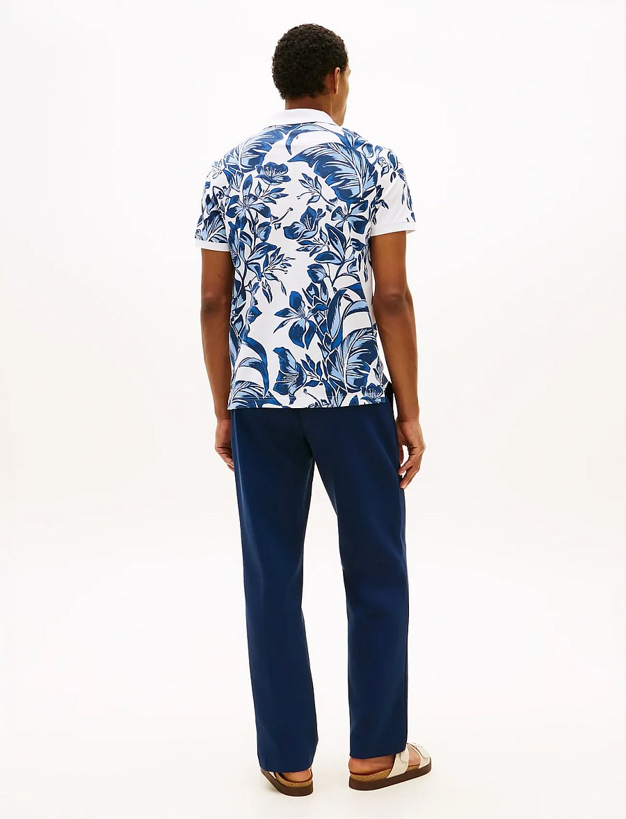Tommy Hilfiger - FLORAL AOP REG POLO - kortærmede poloer - blue orbit multi - 3