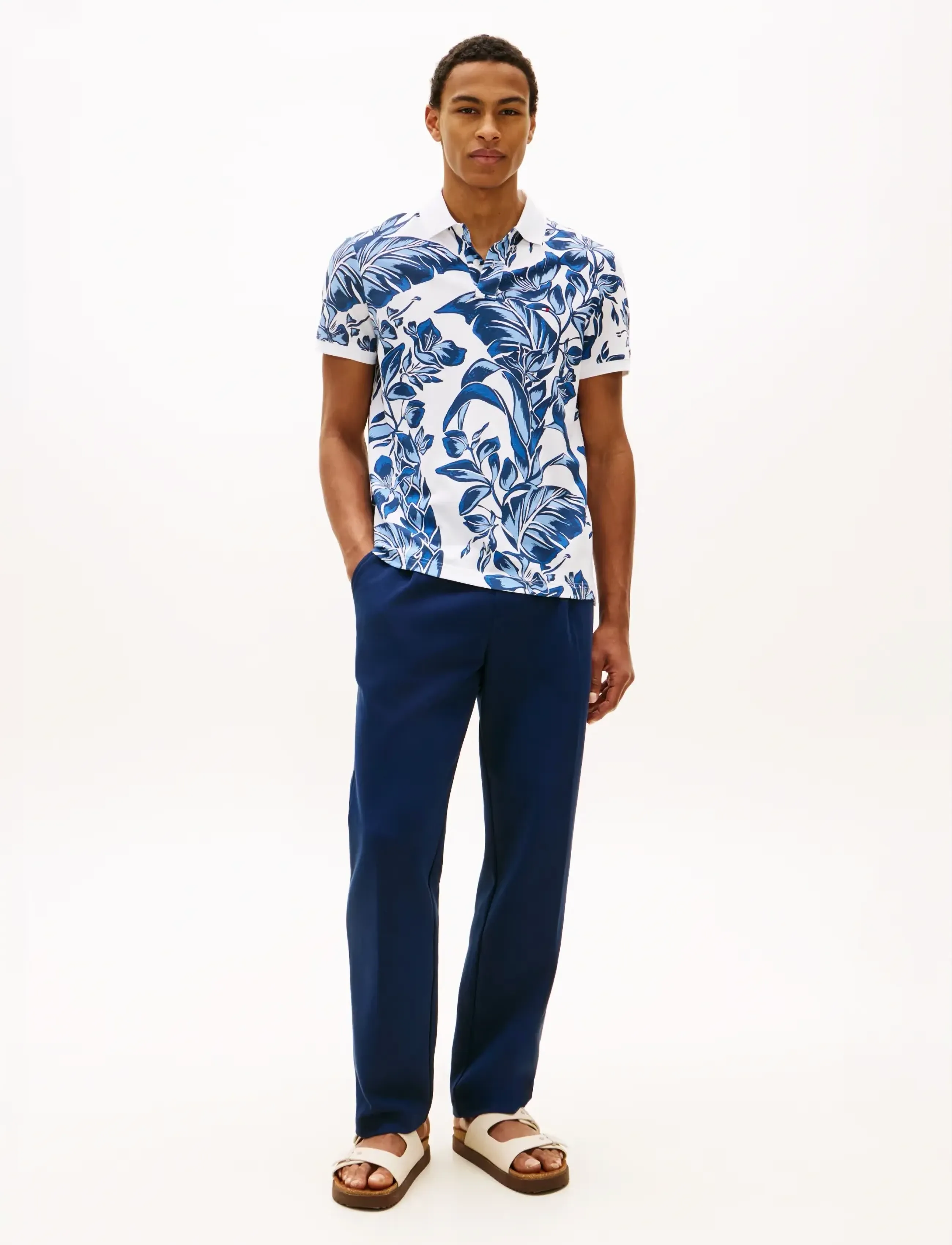 Tommy Hilfiger - FLORAL AOP REG POLO - kortærmede poloer - blue orbit multi - 4