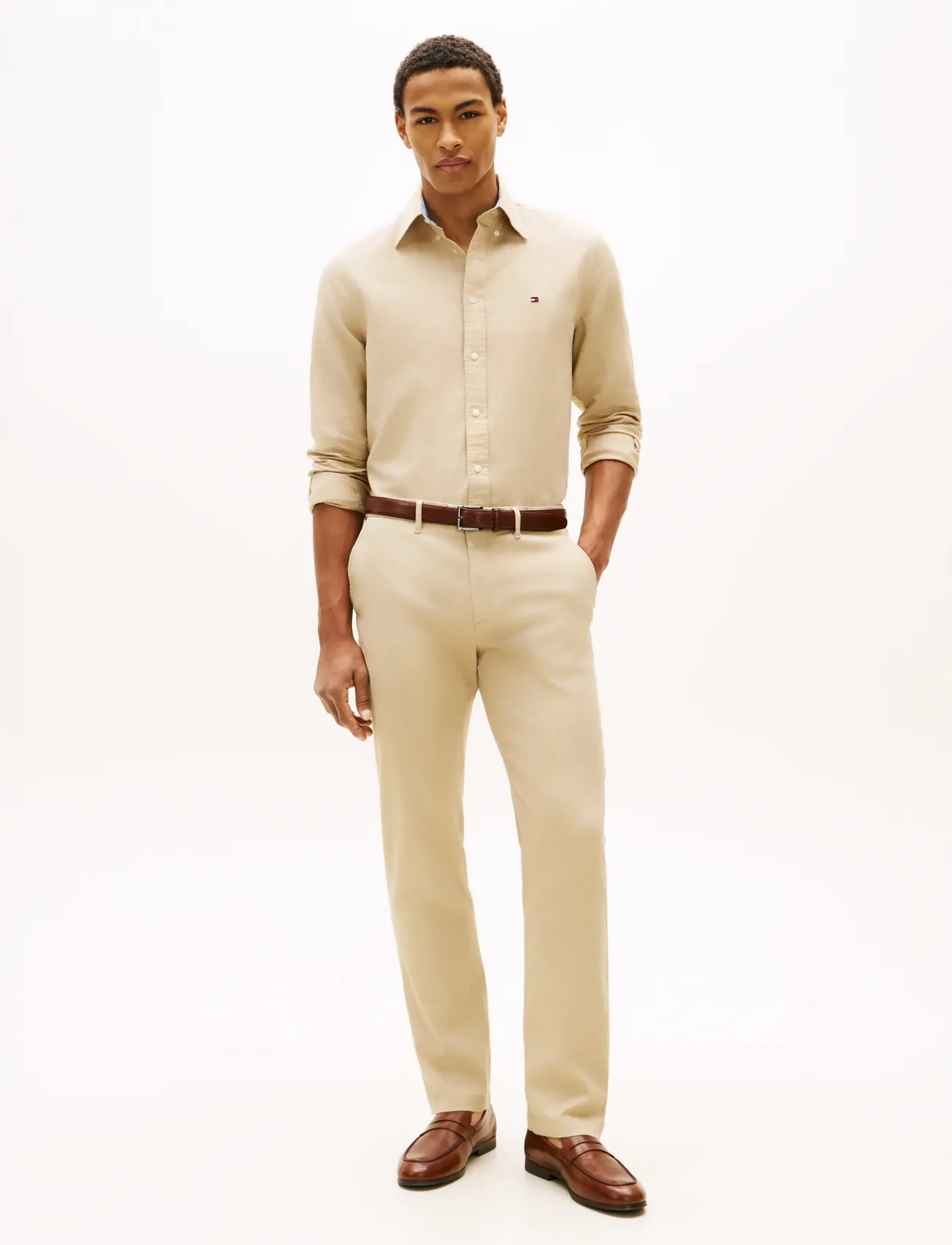 Tommy Hilfiger - DENTON HONEYCOMB STRUCTURE - efterårstøj - sandalwood - 3