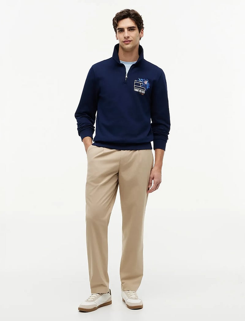 Tommy Hilfiger - SUMMER FLORAL GRAPHIC RUGBY CREW - nach anlass kaufen - carbon navy - 4