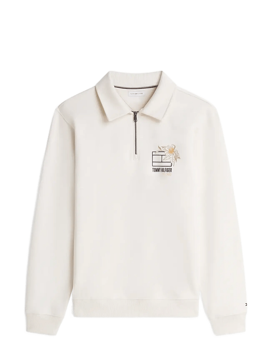 Tommy Hilfiger - SUMMER FLORAL GRAPHIC RUGBY CREW - shop efter anledning - ivory petal - 1