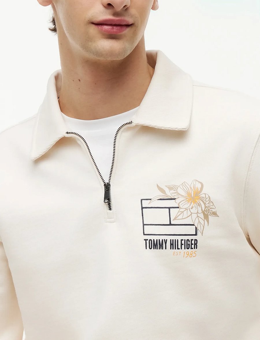 Tommy Hilfiger - SUMMER FLORAL GRAPHIC RUGBY CREW - shop efter anledning - ivory petal - 3