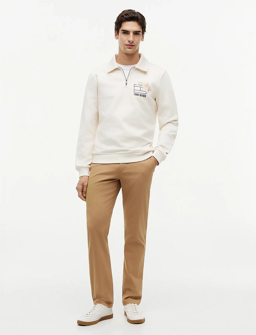 Tommy Hilfiger - SUMMER FLORAL GRAPHIC RUGBY CREW - shop efter anledning - ivory petal - 4