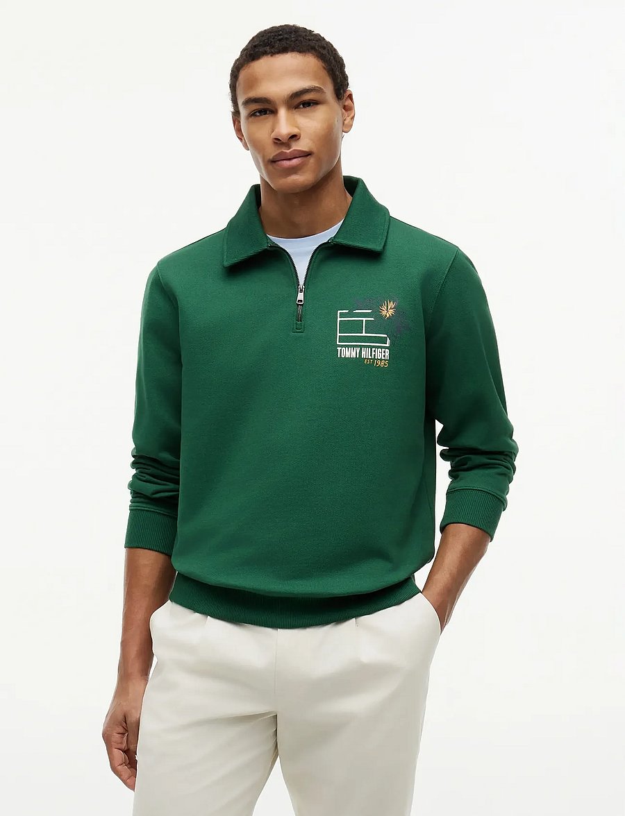 Tommy Hilfiger - SUMMER FLORAL GRAPHIC RUGBY CREW - shop efter anledning - street green - 0