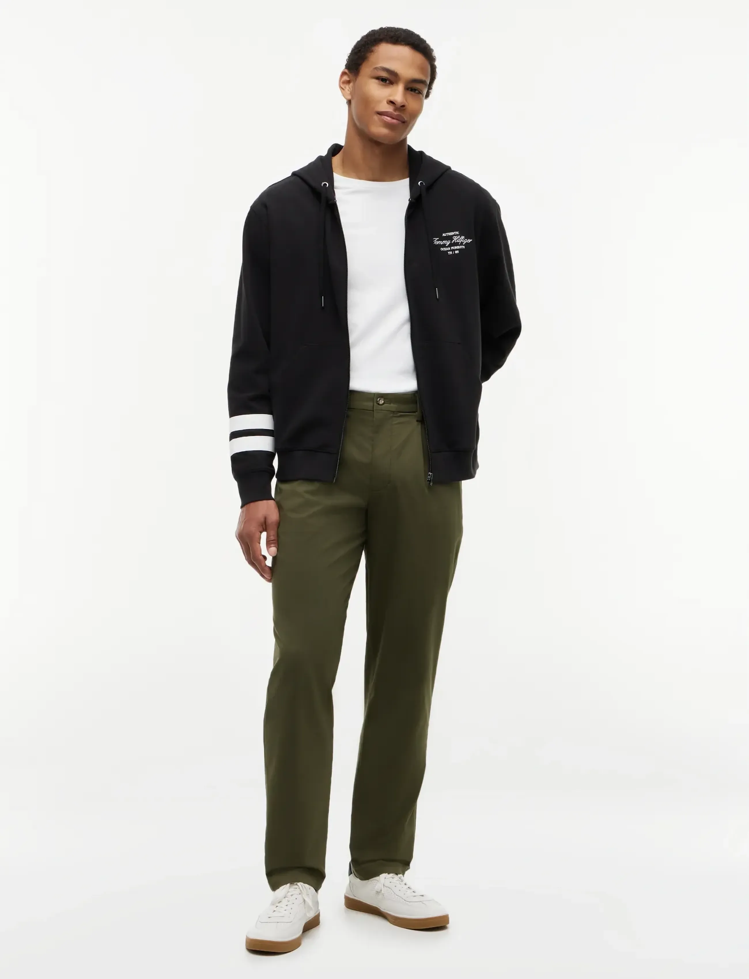 Tommy Hilfiger - NAUTICAL TIPPED HDD ZIP THROUGH - kapuzenpullover - black - 4