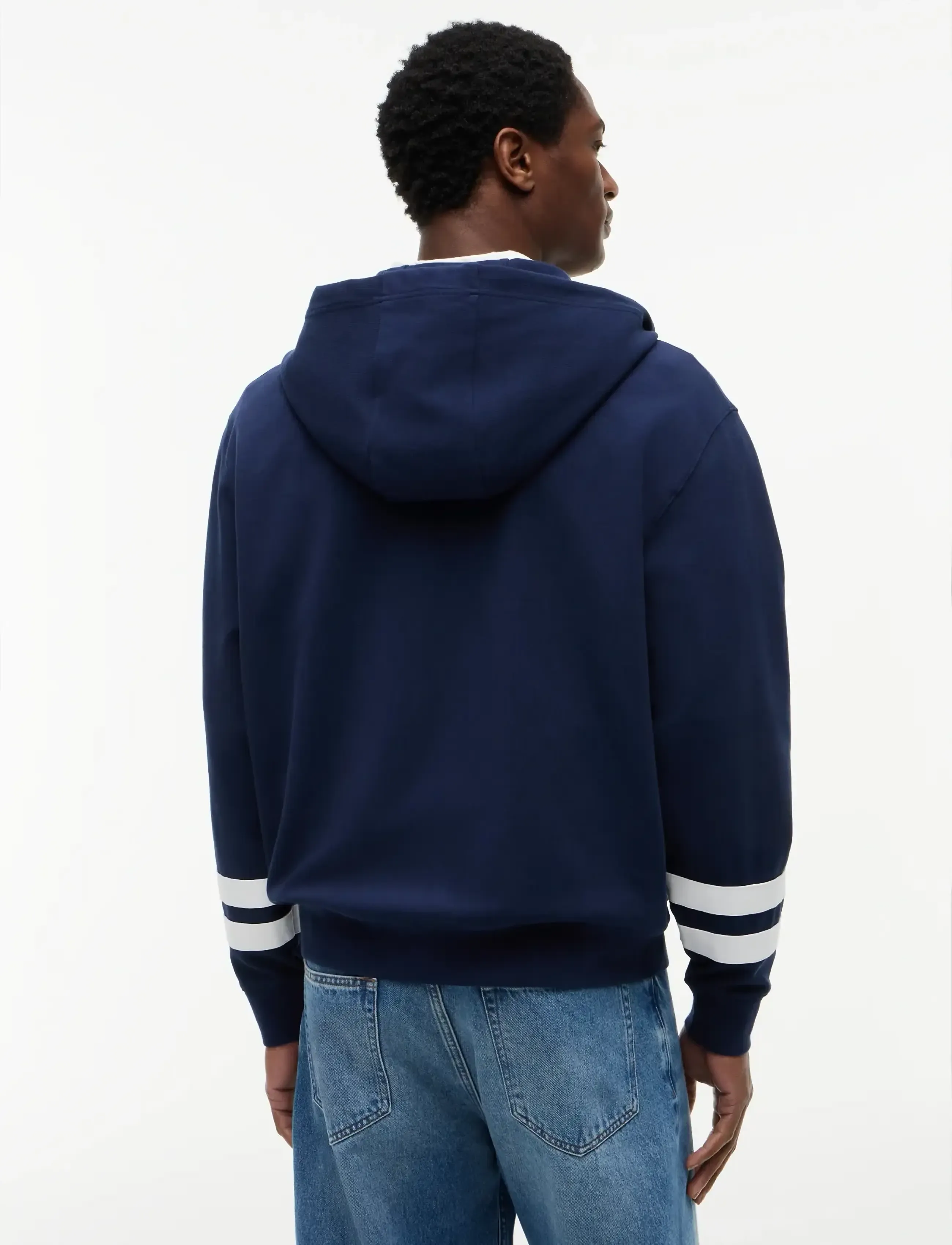 Tommy Hilfiger - NAUTICAL TIPPED HDD ZIP THROUGH - kapuutsiga dressipluusid - carbon navy - 2