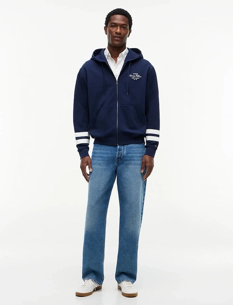 Tommy Hilfiger - NAUTICAL TIPPED HDD ZIP THROUGH - hættetrøjer - carbon navy - 4