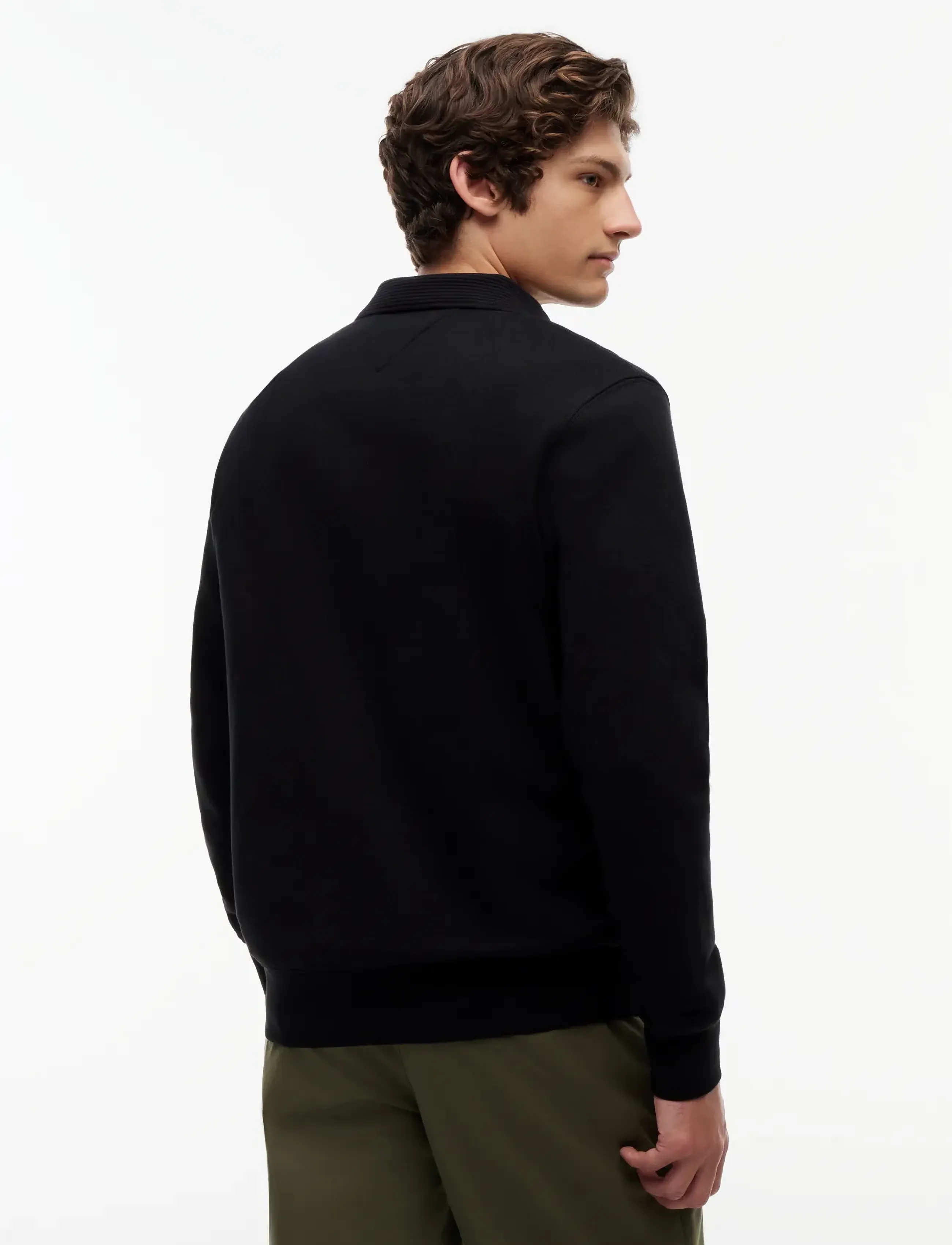 Tommy Hilfiger - SLUB REG RUGBY SWEATSHIRT - black - 2
