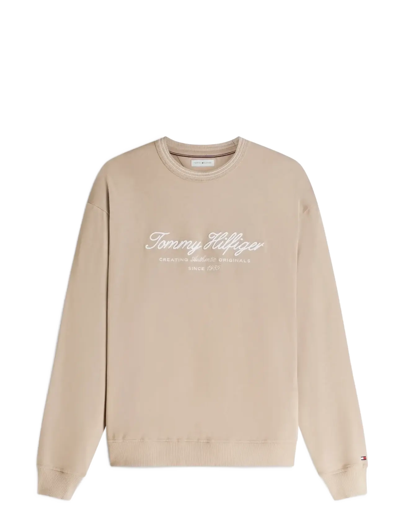 TOMMY HILFIGER Nautical Tipped Collar Crew Beige - M - Herren