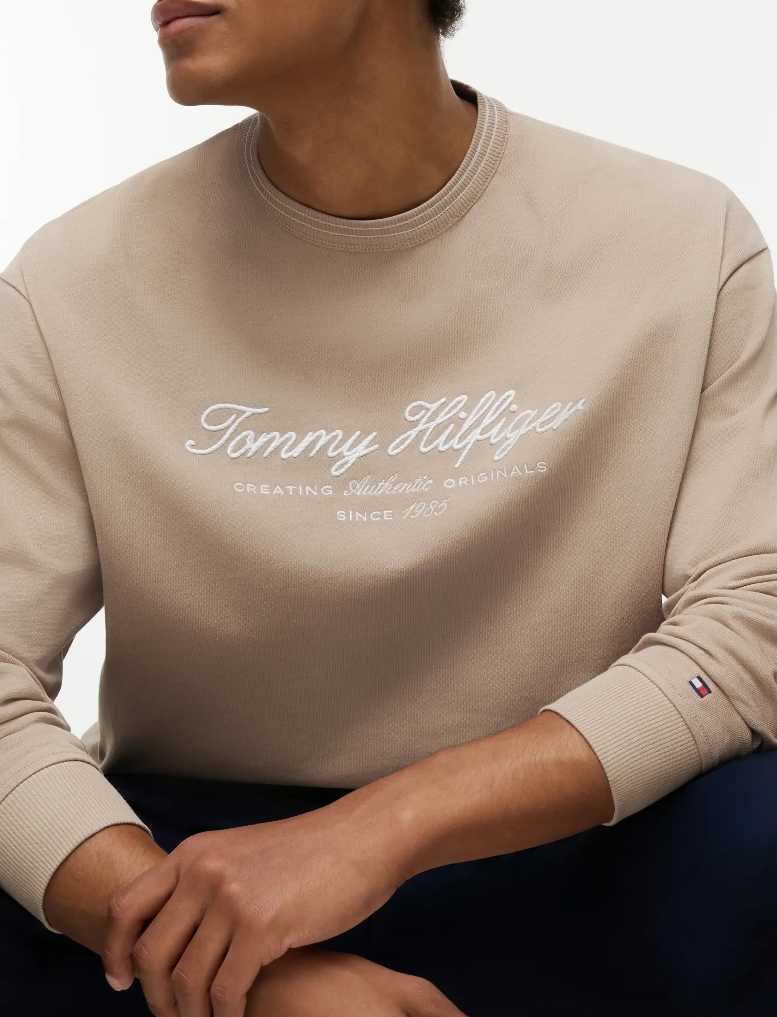 Tommy Hilfiger - NAUTICAL TIPPED COLLAR CREW - osta olukorra järgi - batique khaki - 3