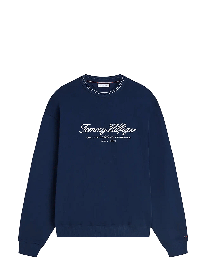 Tommy Hilfiger - NAUTICAL TIPPED COLLAR CREW - shop efter anledning - carbon navy - 1