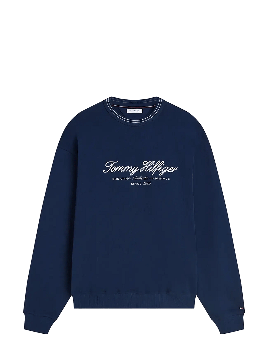 Tommy Hilfiger - NAUTICAL TIPPED COLLAR CREW - osta olukorra järgi - carbon navy - 1