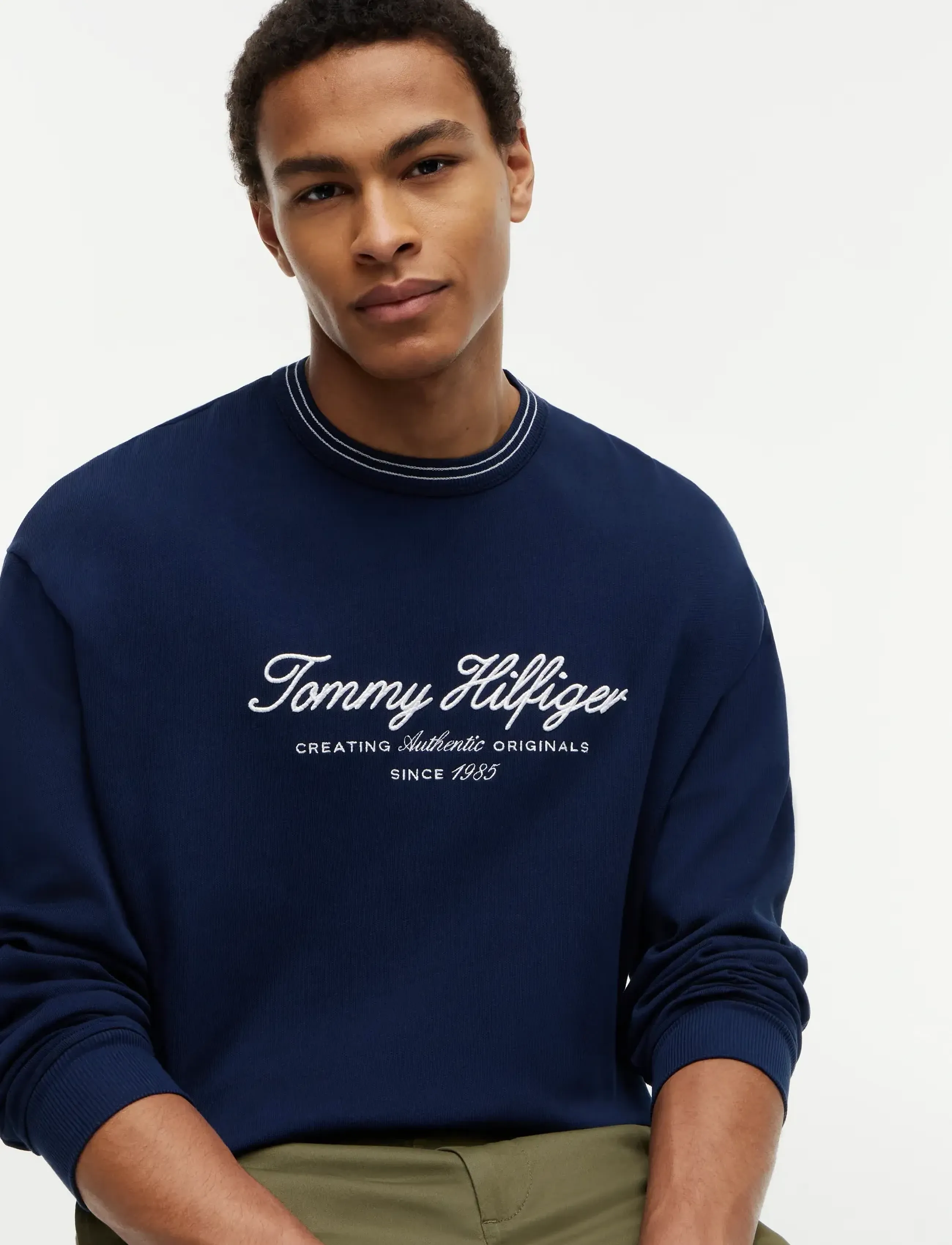 Tommy Hilfiger - NAUTICAL TIPPED COLLAR CREW - osta olukorra järgi - carbon navy - 3