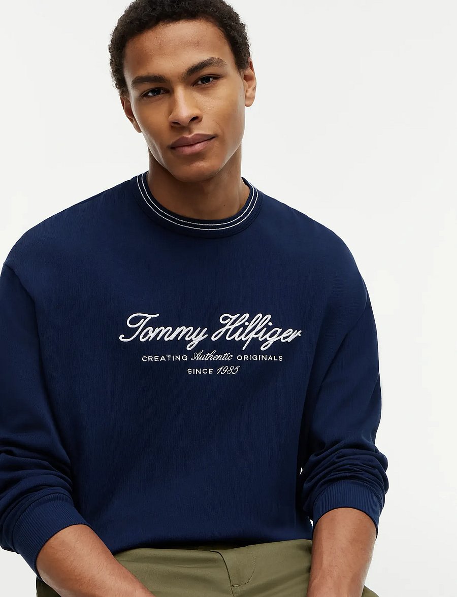 Tommy Hilfiger - NAUTICAL TIPPED COLLAR CREW - osta olukorra järgi - carbon navy - 3