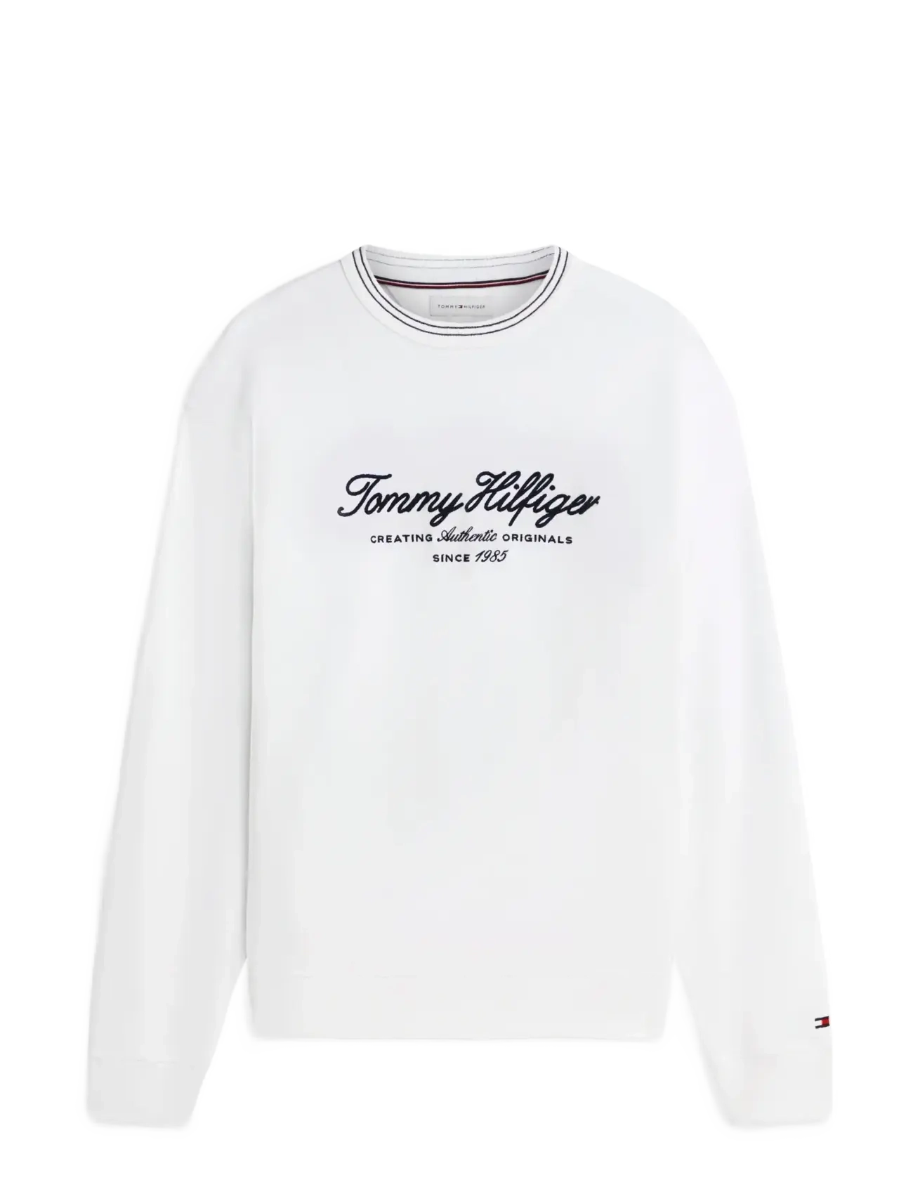 TOMMY HILFIGER Nautical Tipped Collar Crew Weiß - XS - Herren